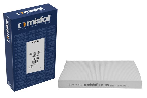 Filtre d'habitacle (Filtre à pollen) MISFAT FILTRATION ref. HB135